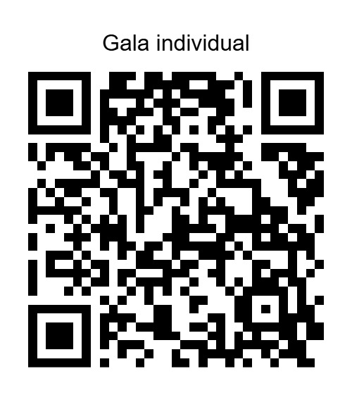Gala individual - Paypal
